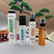 Kit Sportive: Midori Shampoo + Amami Setificante + Yoku Termoprotettore + Akari Elisir Oro Oil